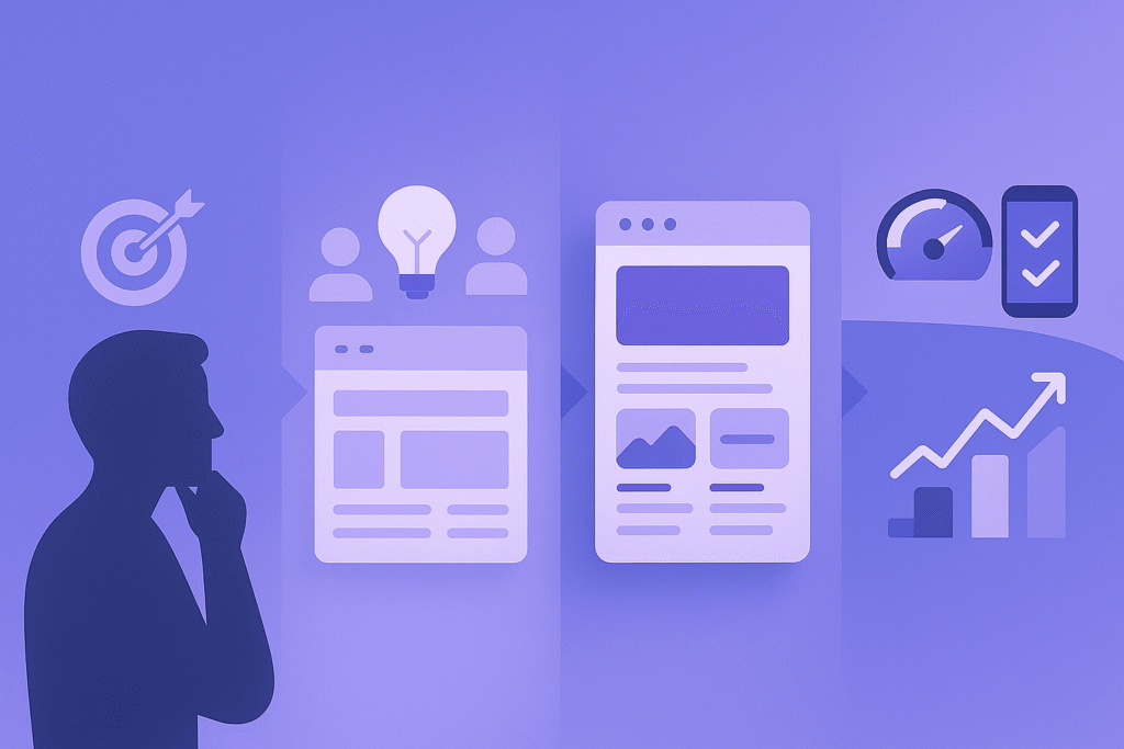 weboldal tervezesi folyamat illustracio webmeta