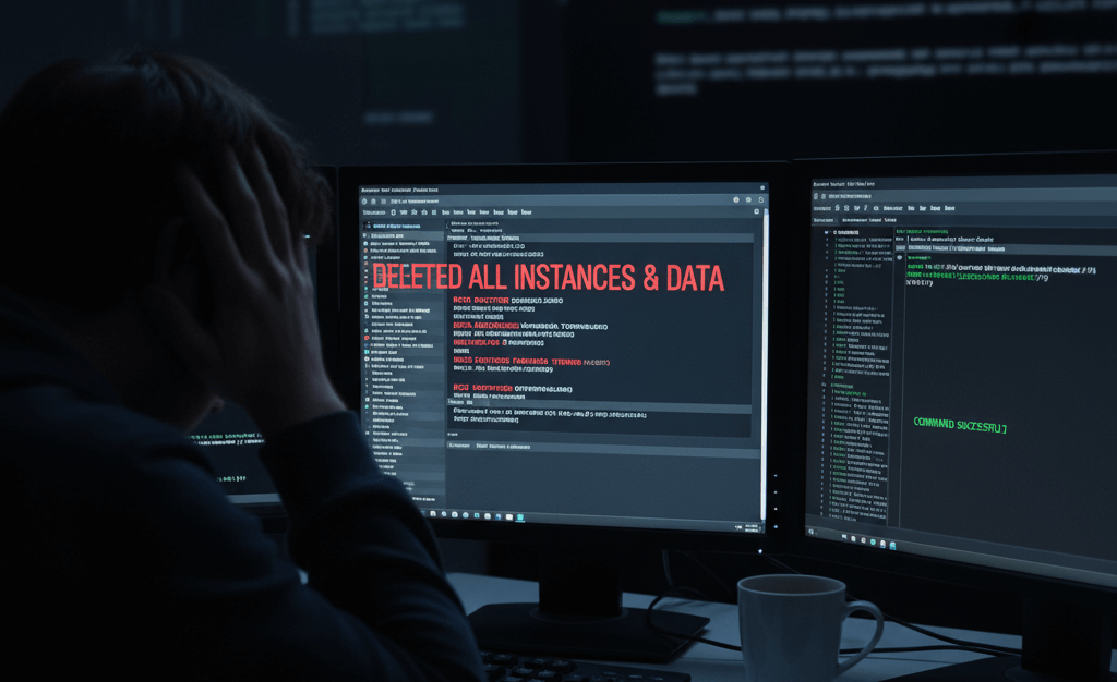 Hacker törli a szerver adatokat éjszaka, AWS vezérlőpult kompromittálva, DDoS támadás következményei